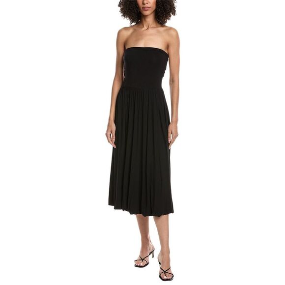 Project Social T Dresses & Skirts - Project Social T Womens  All Nighter Strapless Bubble Midi Dress, Black